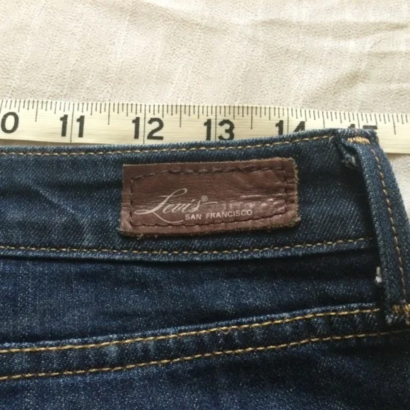 Levi’s for Brooks Brothers Demi Curve Classic Straight Leg Denim Jeans SZ 10M 30 - Picture 7 of 15